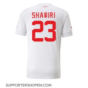 Schweiz Xherdan Shaqiri #23 Borta Matchtröja VM 2022 Kortärmad